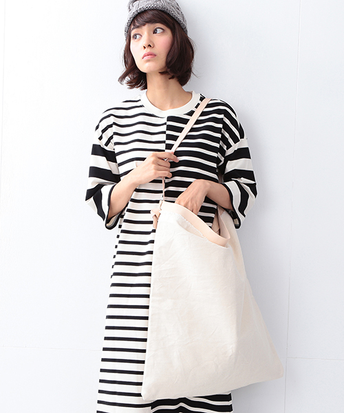 Ray BEAMS（レイビームス）の「Specialty Dry Goods / traveler BAG（トートバッグ・レディース・ホワイト・ONE SIZE）」の8枚目の写真