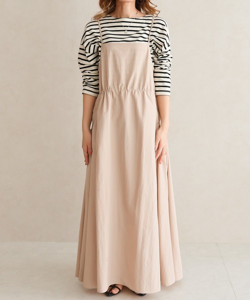 Social GIRL（ソーシャルガール）の「ポケットギャザーキャミワンピース（ワンピース・レディース・オフホワイト/ベージュ/ブラック・M）」の17枚目の写真