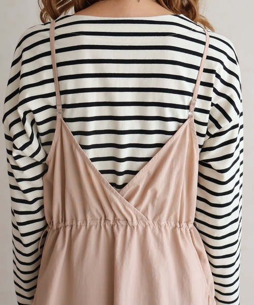 Social GIRL（ソーシャルガール）の「ポケットギャザーキャミワンピース（ワンピース・レディース・オフホワイト/ベージュ/ブラック・M）」の20枚目の写真