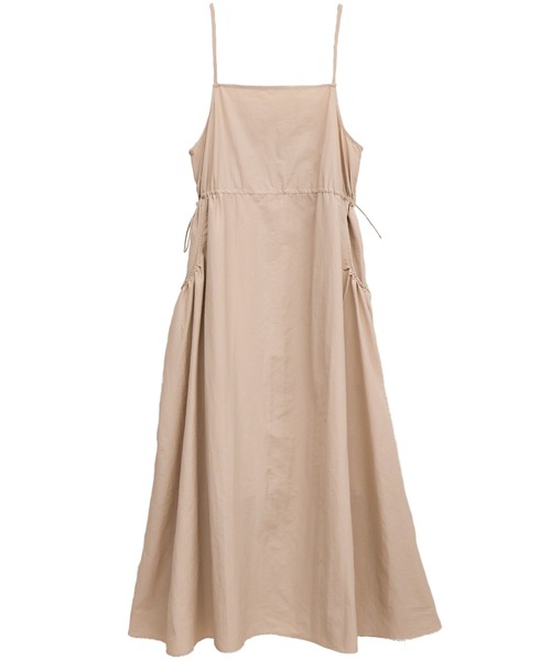 Social GIRL（ソーシャルガール）の「ポケットギャザーキャミワンピース（ワンピース・レディース・オフホワイト/ベージュ/ブラック・M）」の14枚目の写真