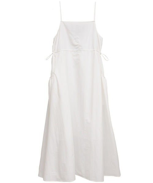 Social GIRL（ソーシャルガール）の「ポケットギャザーキャミワンピース（ワンピース・レディース・オフホワイト/ベージュ/ブラック・M）」の7枚目の写真