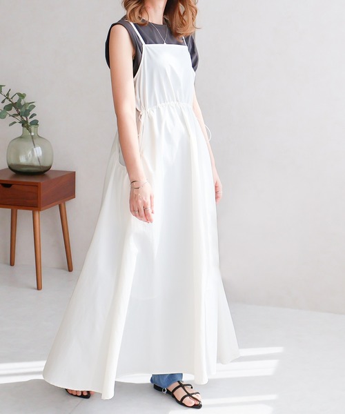 ポケットギャザーキャミワンピース（ワンピース）｜Social GIRL