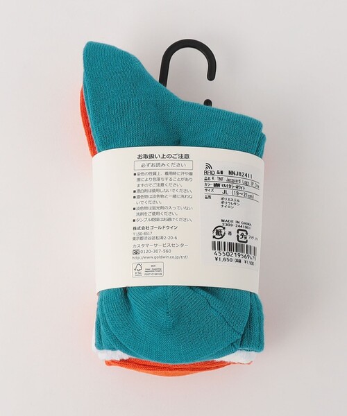 NEW BALANCE(ニューバランス)の「<THE NORTH FACE>ジャカード ロゴ 3P クルー ソックス(キッズ)16cm-21cm(ソックス/靴下・キッズ・ブラック/ホワイト・16-18cm/19-21cm)」の13枚目の写真