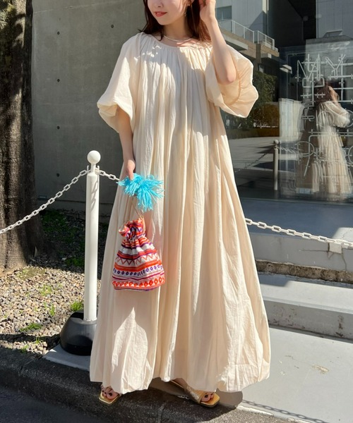 トゥービーシック　サイズ42 バルーンワンピース TO BE CHIC (大きいサイズ) / トゥー ビー シック (オオキ