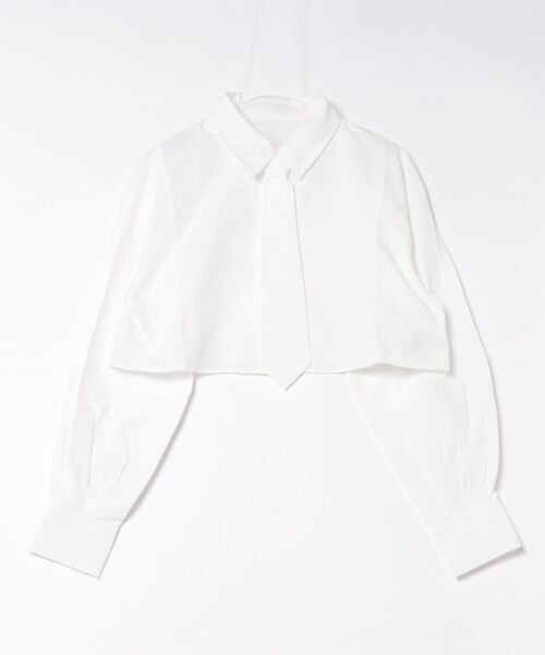 RiLi（リリ）の「ネクタイ付きシャツ【RL】（シャツ/ブラウス・レディース・ホワイト/ブルー/グレー・FREE）」の14枚目の写真