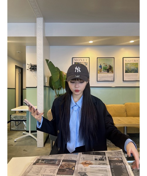 RiLi（リリ）の「ネクタイ付きシャツ【RL】（シャツ/ブラウス・レディース・ホワイト/ブルー/グレー・FREE）」の10枚目の写真