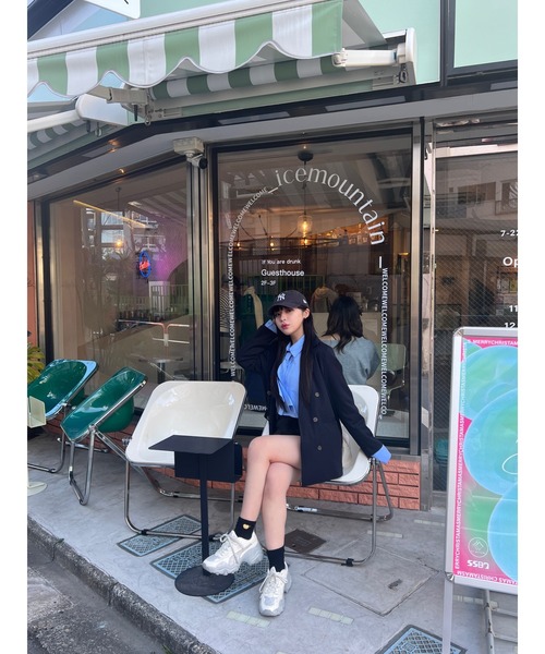 RiLi（リリ）の「ネクタイ付きシャツ【RL】（シャツ/ブラウス・レディース・ホワイト/ブルー/グレー・FREE）」の13枚目の写真