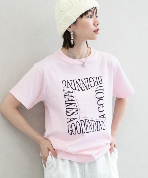 RAGEBLUE（レイジブルー）の「2サイズ展開/グラフィックデザインプリントT（Tシャツ/カットソー・レディース・ライトブルー/ブラック/ピンク/グリーン/ホワイト系1/ホワイト系2/ホワイト系3/ホワイト系4/ブラック系1/その他7・SMALL/LARGE）」の9枚目の写真