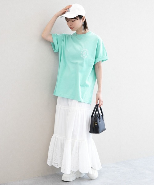 RAGEBLUE（レイジブルー）の「2サイズ展開/グラフィックデザインプリントT（Tシャツ/カットソー・レディース・ライトブルー/ブラック/ピンク/グリーン/ホワイト系1/ホワイト系2/ホワイト系3/ホワイト系4/ブラック系1/その他7・SMALL/LARGE）」の18枚目の写真