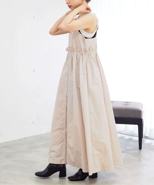 tiptop（ティップトップ）の「[丈が選べる]ナイロンZIPキャミチュニック/ワンピース（ワンピース・レディース・カーキ系/グレー系その他2/ホワイト系その他/アイボリー/ブラック/グレー系その他/ブラック系その他/カーキ系2・FREE/SHORT）」の21枚目の写真