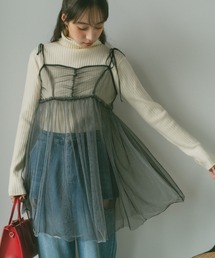 VANNIE U | チュールビスチェチュニック/ミニワンピース(ワンピース)