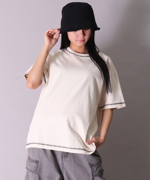 Champion（チャンピオン）の「(LF)【Champion】フリンジ ウォッシュ チューリップハット（ハット・レディース・レンガ/モカ/ブラック/ナチュラル・ONE SIZE）」の6枚目の写真