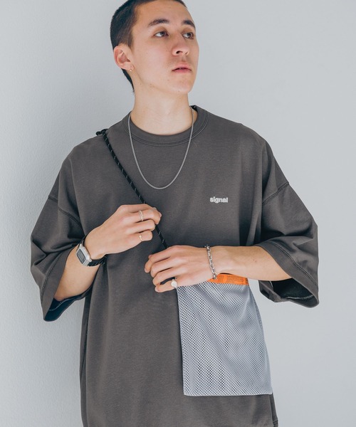 WEEKEND(ER)(ウィークエンダー)の「【WEEKEND(ER)&CO./ウィークエンダー】メッシュミニショルダーバッグ(ショルダーバッグ・メンズ・マスタード/ブラック/オリーブ・FREE)」の6枚目の写真