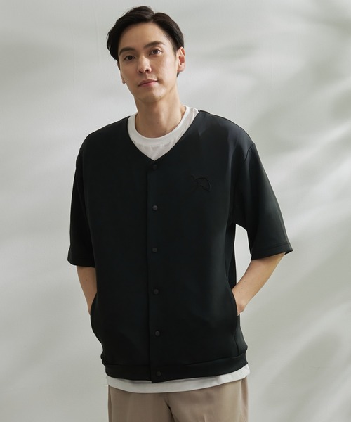 Arnold Palmer(アーノルドパーマー)の「シェア ストレッチ スムース エンボスカーデ + Tシャツ セット(アンサンブル・レディース・ブラック/ライトベージュ/ダークグレー・XS/S/M/L/LL)」の14枚目の写真