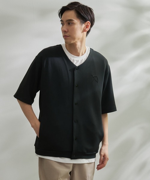 Arnold Palmer(アーノルドパーマー)の「シェア ストレッチ スムース エンボスカーデ + Tシャツ セット(アンサンブル・レディース・ブラック/ライトベージュ/ダークグレー・XS/S/M/L/LL)」の15枚目の写真