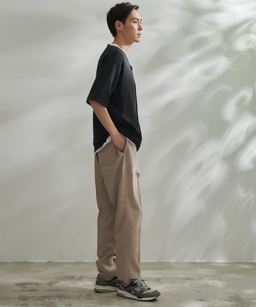 Arnold Palmer(アーノルドパーマー)の「シェア ストレッチ スムース エンボスカーデ + Tシャツ セット(アンサンブル・レディース・ブラック/ライトベージュ/ダークグレー・XS/S/M/L/LL)」の16枚目の写真