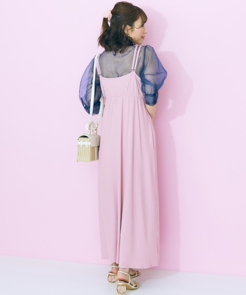 marun（マルン）の「＜大きいサイズ＞ ビッグリボンシアーブラウス marun（シャツ/ブラウス・レディース・ネイビー/ピンク・L/LL/3L/4L/5L）」の13枚目の写真