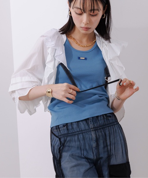 Eimee Law（エイミーロウ）の「アシメフリル ナイロンボレロ