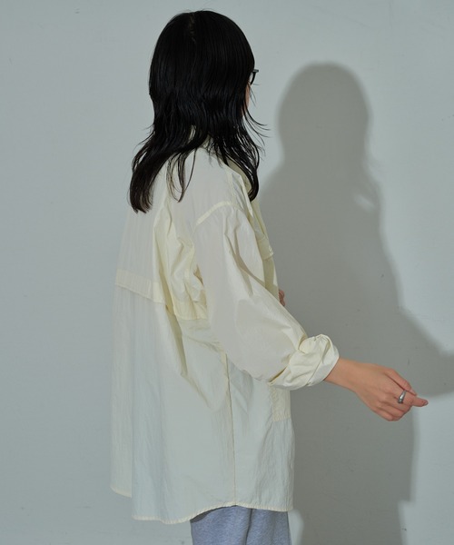 COLONY 2139(コロニートゥーワンスリーナイン)の「ダブルポケットBIGシャツ(シャツ/ブラウス・レディース・ネイビー/アイボリー・FREE)」の20枚目の写真