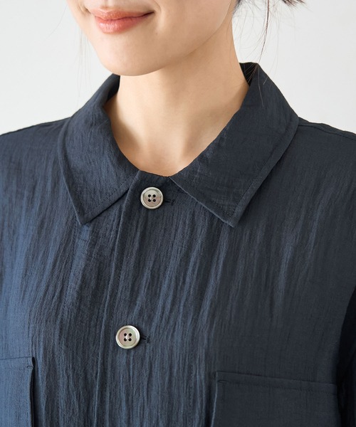 ROPE' PICNIC（ロペピクニック）の「ミリタリーシアーライトジャケット（ミリタリージャケット・レディース・ブラック/ベージュ/オフホワイト・38）」の13枚目の写真