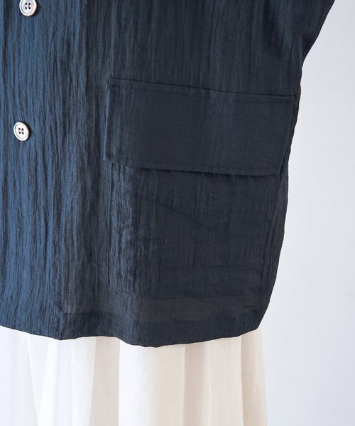 ROPE' PICNIC（ロペピクニック）の「ミリタリーシアーライトジャケット（ミリタリージャケット・レディース・ブラック/ベージュ/オフホワイト・38）」の9枚目の写真