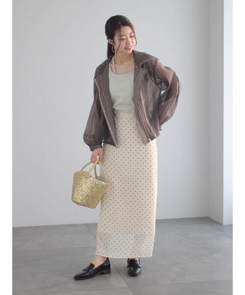 Te chichi（テチチ）の「シアーショートフーディ（シャツ/ブラウス・レディース・オフホワイト/モカ・F）」の8枚目の写真