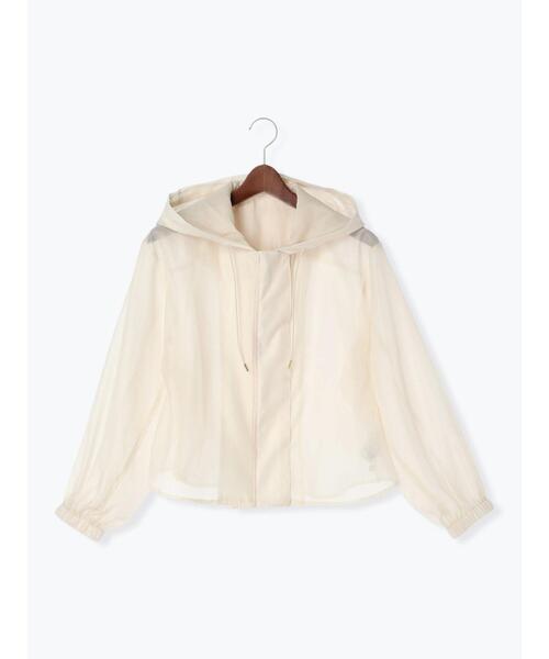 Te chichi（テチチ）の「シアーショートフーディ（シャツ/ブラウス・レディース・オフホワイト/モカ・F）」の15枚目の写真