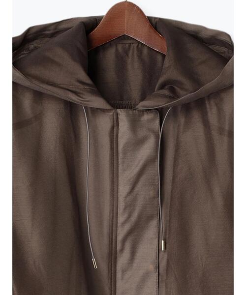 Te chichi（テチチ）の「シアーショートフーディ（シャツ/ブラウス・レディース・オフホワイト/モカ・F）」の18枚目の写真