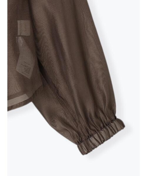 Te chichi（テチチ）の「シアーショートフーディ（シャツ/ブラウス・レディース・オフホワイト/モカ・F）」の19枚目の写真