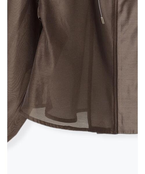 Te chichi（テチチ）の「シアーショートフーディ（シャツ/ブラウス・レディース・オフホワイト/モカ・F）」の20枚目の写真