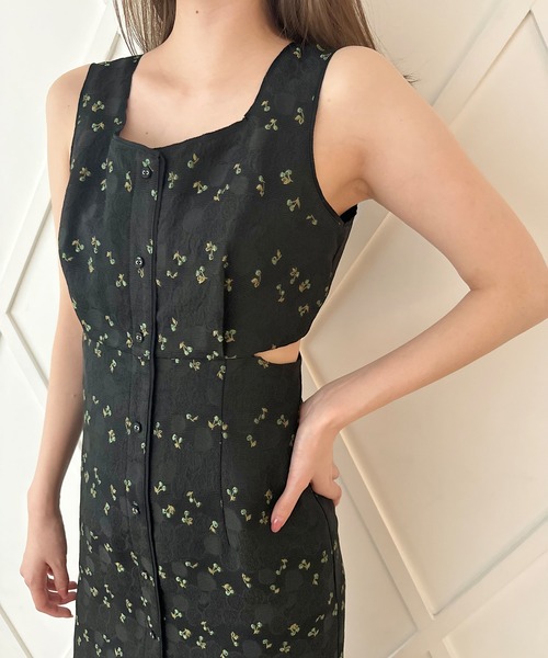 DEICY(デイシー)の「チェリーJQタイトワンピース(ワンピース・レディース・ブラック・0/1)」の1枚目の写真