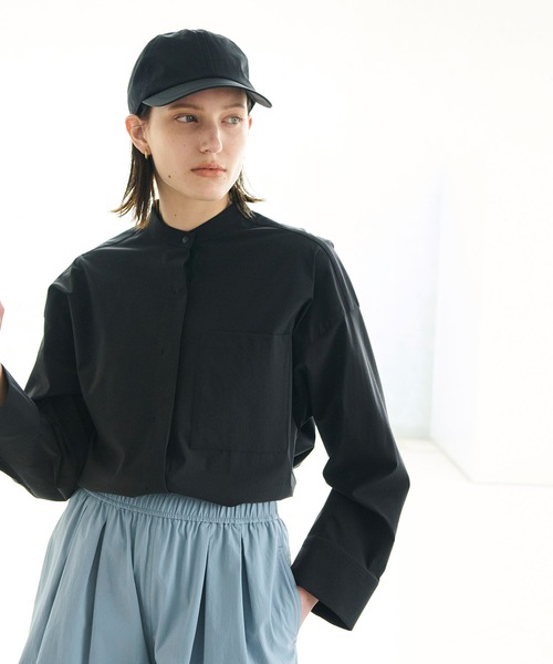 【新品タグ付き】LIten Shirring ブラウスブラックラッシュガード N.O.R.C（ノーク）の「ラッシュガードシャツ（シャツ/ブラウス）」 - WEAR
