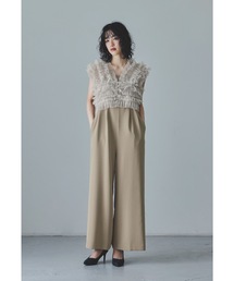 ANDRESD niana オールインワン ブラック スタンドアウトカラーオールインパンツ 2点セット パンツドレス