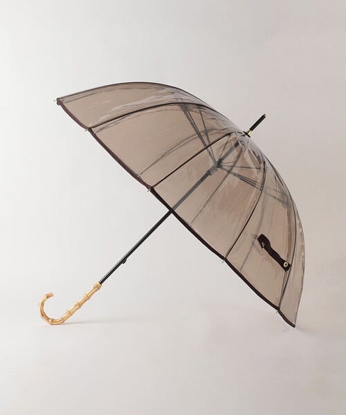 green label relaxing(グリーンレーベルリラクシング)の「【WEB限定】ビニール アンブレラ 傘 / 長傘 / レイン(長傘・レディース・ホワイト/ダークブラウン/ネイビー・FREE)」の9枚目の写真