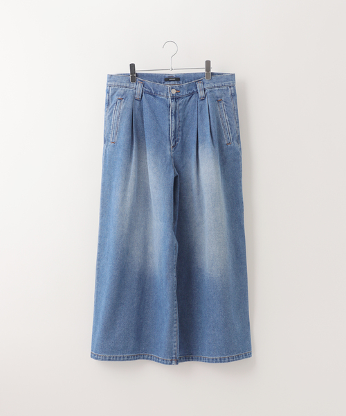 JOURNAL STANDARD(ジャーナルスタンダード)の「ビッグタックデニム(デニムパンツ・レディース・アイボリー/ブルー系その他・36/38)」の10枚目の写真