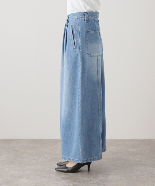 JOURNAL STANDARD(ジャーナルスタンダード)の「ビッグタックデニム(デニムパンツ・レディース・アイボリー/ブルー系その他・36/38)」の14枚目の写真