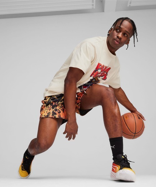 PUMA Straight Flames Basketball Shorts（プーマ ストレート フレイムス バスケットボール ショーツ）（その他パンツ）｜PUMA（プーマ）