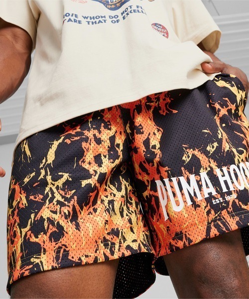 PUMA Straight Flames Basketball Shorts（プーマ ストレート フレイムス バスケットボール ショーツ）（その他パンツ）｜PUMA（プーマ）