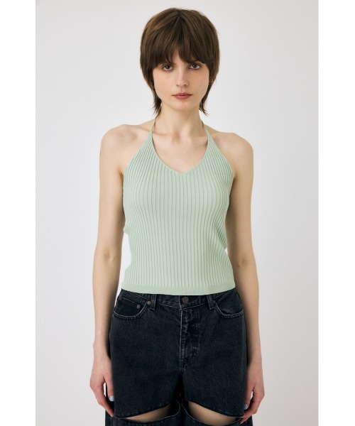 MOUSSY（マウジー）の「SUMMER HOLTER ベスト（キャミソール）（キャミソール・レディース・オレンジ/ライトグリーン/ダークブラウン/ライトベージュ・FREE）」の20枚目の写真