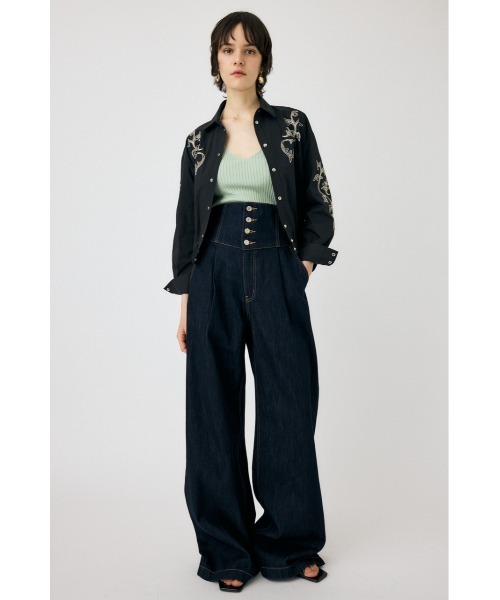 MOUSSY（マウジー）の「SUMMER HOLTER ベスト（キャミソール）（キャミソール・レディース・オレンジ/ライトグリーン/ダークブラウン/ライトベージュ・FREE）」の18枚目の写真