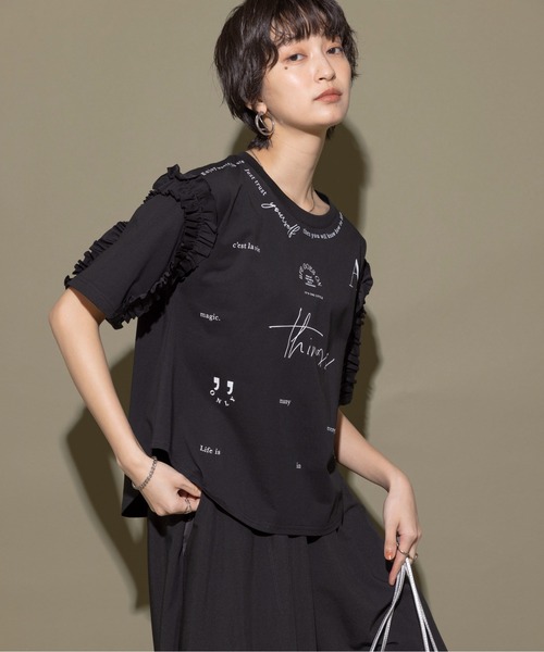 「Eimee Law」 長袖カットソー 38 ブラック レディース Eimee Law 「Eimee Law」 長袖カットソー 38 ブラック