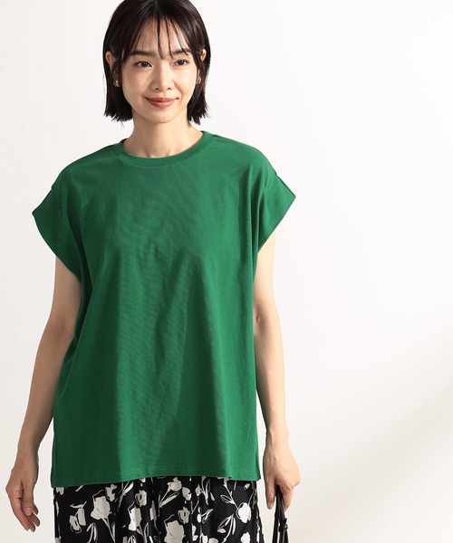 FOUND GOOD(ファウンドグッド)の「ドライタッチタック/NS(Tシャツ/カットソー・レディース・グリーン系5/ベージュ/ホワイト系5/ブラック・M/S/L)」の4枚目の写真