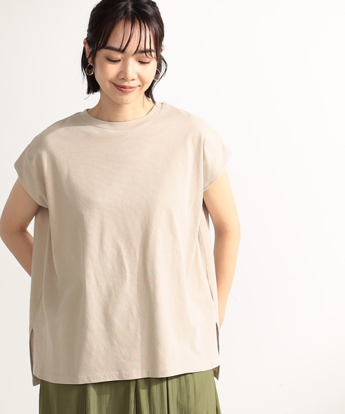 FOUND GOOD(ファウンドグッド)の「ドライタッチタック/NS(Tシャツ/カットソー・レディース・グリーン系5/ベージュ/ホワイト系5/ブラック・M/S/L)」の13枚目の写真