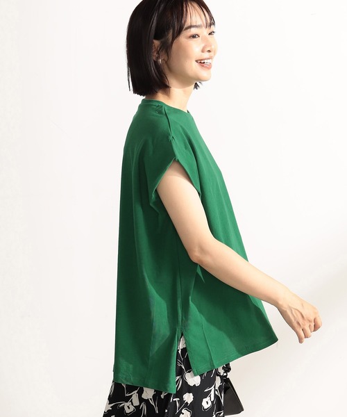 FOUND GOOD(ファウンドグッド)の「ドライタッチタック/NS(Tシャツ/カットソー・レディース・グリーン系5/ベージュ/ホワイト系5/ブラック・M/S/L)」の17枚目の写真