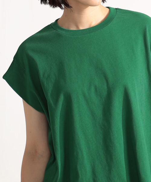 FOUND GOOD(ファウンドグッド)の「ドライタッチタック/NS(Tシャツ/カットソー・レディース・グリーン系5/ベージュ/ホワイト系5/ブラック・M/S/L)」の18枚目の写真