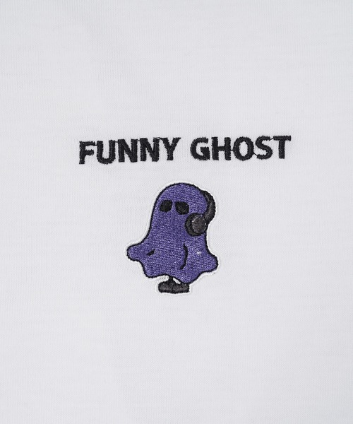 1111clothing(ワンフォークロージング)の「【unisex】GHOST アソートグラフィック Tシャツ / おばけ Tシャツ オーバーサイズ ビッグシルエット メンズ レディース(Tシャツ/カットソー・メンズ・ピンク系1/ブルー系2/ブラック系2/ブラック系1/ホワイト系1/ホワイト系2・M/L)」の16枚目の写真