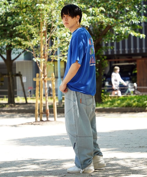1111clothing(ワンフォークロージング)の「【unisex】GHOST アソートグラフィック Tシャツ / おばけ Tシャツ オーバーサイズ ビッグシルエット メンズ レディース(Tシャツ/カットソー・メンズ・ピンク系1/ブルー系2/ブラック系2/ブラック系1/ホワイト系1/ホワイト系2・M/L)」の10枚目の写真