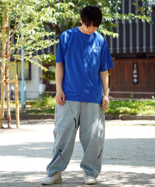 1111clothing(ワンフォークロージング)の「【unisex】GHOST アソートグラフィック Tシャツ / おばけ Tシャツ オーバーサイズ ビッグシルエット メンズ レディース(Tシャツ/カットソー・メンズ・ピンク系1/ブルー系2/ブラック系2/ブラック系1/ホワイト系1/ホワイト系2・M/L)」の8枚目の写真