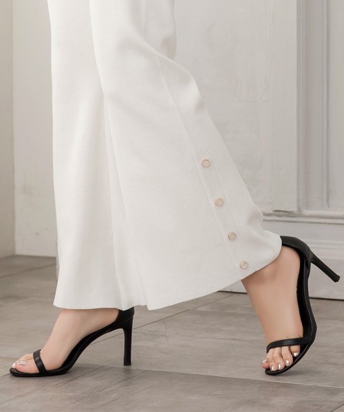 Julia Boutique(ジュリアブティック)の「ストラップ付きヒールサンダル/24109(サンダル・レディース・ブラック/シルバー・36/37/38/39)」の4枚目の写真