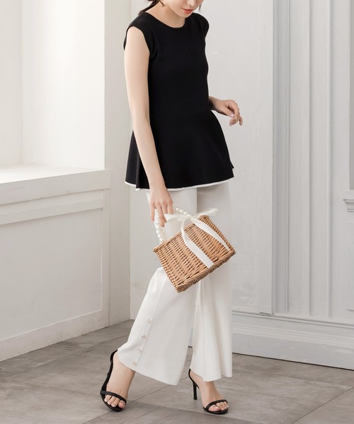 Julia Boutique(ジュリアブティック)の「ストラップ付きヒールサンダル/24109(サンダル・レディース・ブラック/シルバー・36/37/38/39)」の5枚目の写真